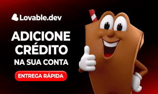 Lovable.dev IA - RECARGA DIRETO NA SUA CONTA